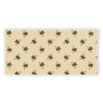 Vintage Bee Pattern Print Beach Towel