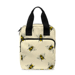 Vintage Bee Pattern Print Bible Tote Bag