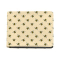 Vintage Bee Pattern Print Bifold Wallet