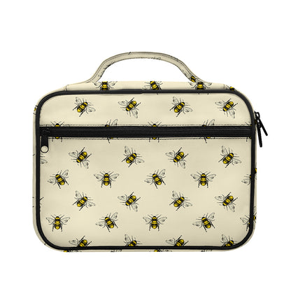 Vintage Bee Pattern Print Briefcase Bible Bag