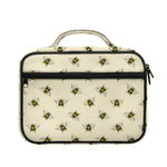Vintage Bee Pattern Print Briefcase Bible Bag
