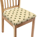 Vintage Bee Pattern Print Chair Cushion Cover