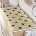 Vintage Bee Pattern Print Changing Pad Cover