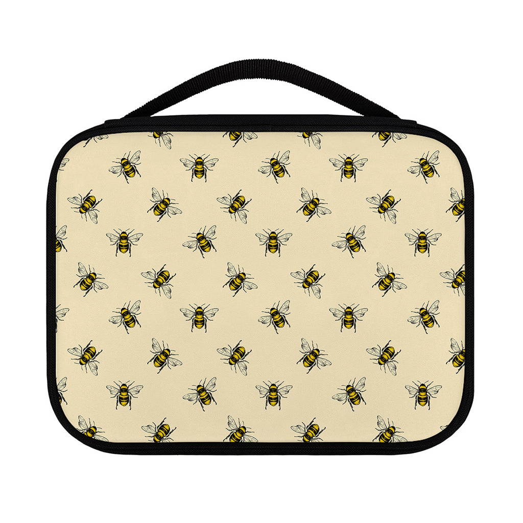 Vintage Bee Pattern Print Classic Bible Case