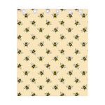 Vintage Bee Pattern Print Curtain
