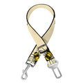 Vintage Bee Pattern Print Dog Seat Belt