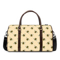 Vintage Bee Pattern Print Duffel Bag