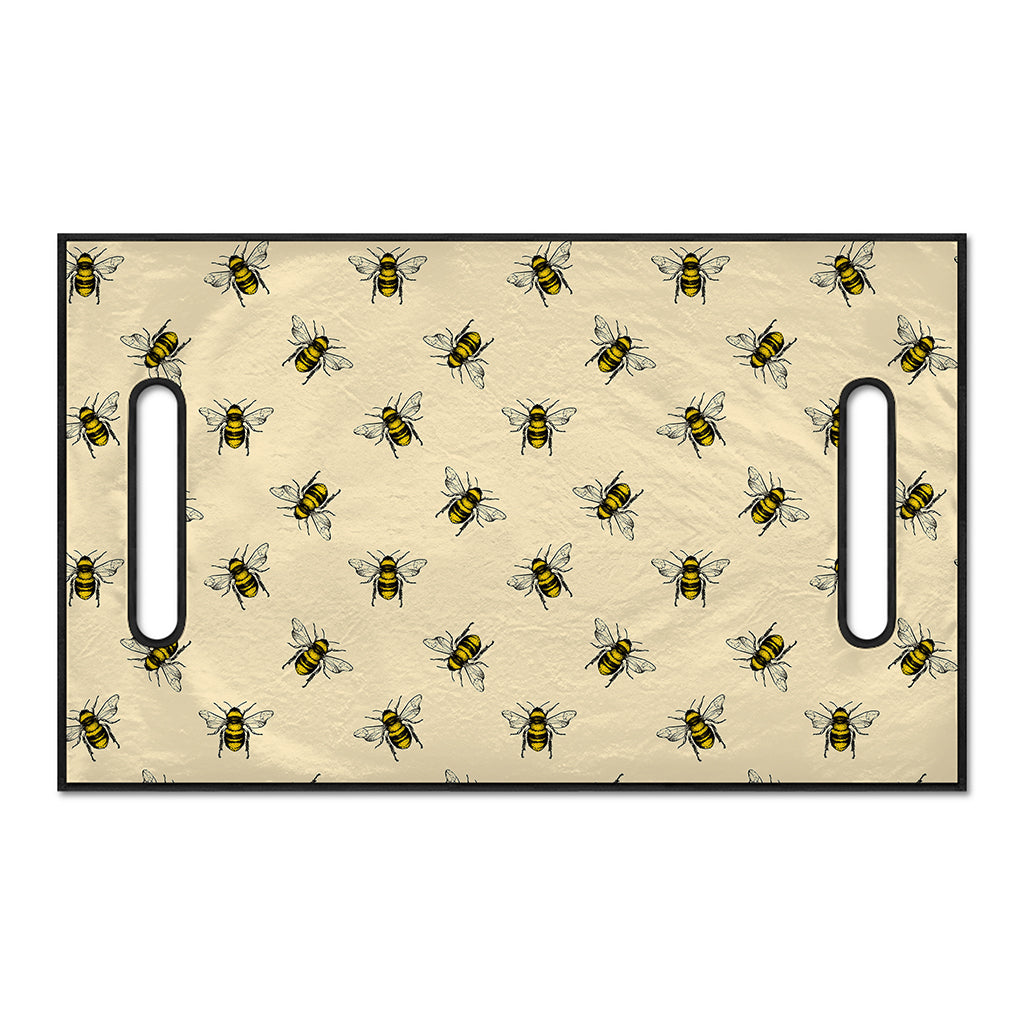 Vintage Bee Pattern Print Golf Cart Seat Cover