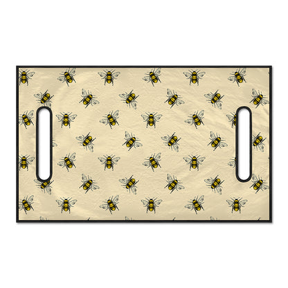 Vintage Bee Pattern Print Golf Cart Seat Cover