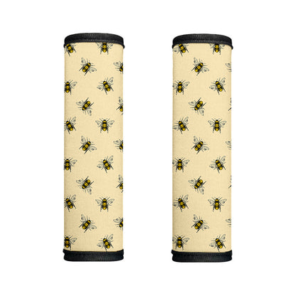 Vintage Bee Pattern Print Handle Covers