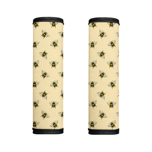 Vintage Bee Pattern Print Handle Covers
