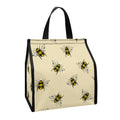 Vintage Bee Pattern Print Insulated Lunch Tote