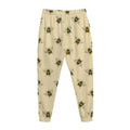 Vintage Bee Pattern Print Jogger Pants