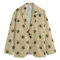 Vintage Bee Pattern Print Men's Blazer