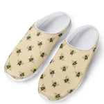 Vintage Bee Pattern Print Mesh Casual Shoes