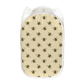 Vintage Bee Pattern Print Mesh Laundry Hamper