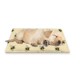 Vintage Bee Pattern Print Pet Cooling Mat Cover