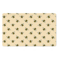 Vintage Bee Pattern Print Polyester Doormat