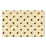 Vintage Bee Pattern Print Polyester Doormat