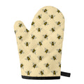 Vintage Bee Pattern Print Single Oven Mitt