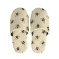 Vintage Bee Pattern Print Slippers