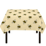 Vintage Bee Pattern Print Tablecloth