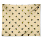Vintage Bee Pattern Print Tapestry