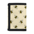 Vintage Bee Pattern Print Trifold Wallet