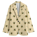 Vintage Bee Pattern Print Women's Blazer