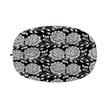 Vintage Black And White Floral Print Car Side Mirror Covers