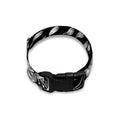 Vintage Black And White Floral Print Dog Collar