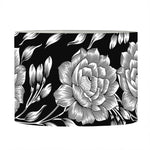 Vintage Black And White Floral Print Drum Lamp Shade