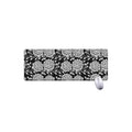 Vintage Black And White Floral Print Extended Mouse Pad