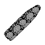 Vintage Black And White Floral Print Ironing Board Cover