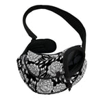 Vintage Black And White Floral Print Pet Sling Carrier