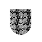 Vintage Black And White Floral Print Toilet Lid Cover