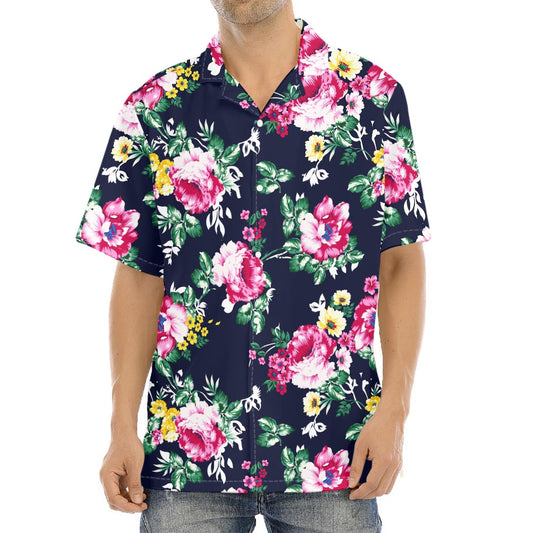 Vintage Blossom Floral Pattern Print Aloha Shirt