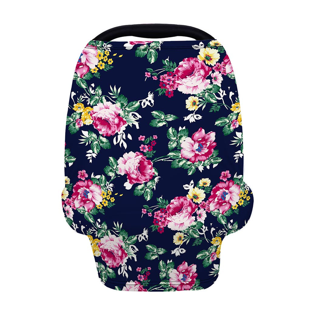 Vintage Blossom Floral Pattern Print Baby Seat Cover