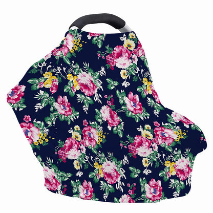Vintage Blossom Floral Pattern Print Baby Seat Cover