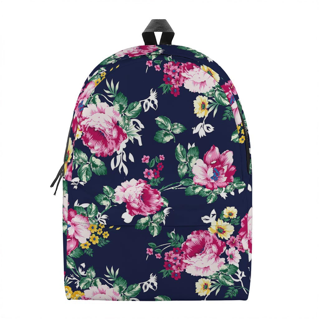 Vintage Blossom Floral Pattern Print Backpack