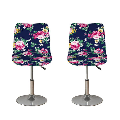 Vintage Blossom Floral Pattern Print Bar Stool Covers