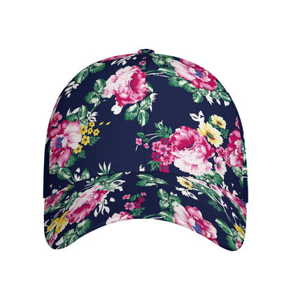 Vintage Blossom Floral Pattern Print Baseball Cap