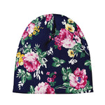 Vintage Blossom Floral Pattern Print Beanie