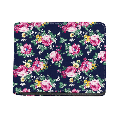 Vintage Blossom Floral Pattern Print Bifold Wallet