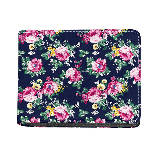 Vintage Blossom Floral Pattern Print Bifold Wallet