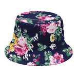 Vintage Blossom Floral Pattern Print Bucket Hat