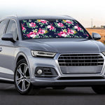 Vintage Blossom Floral Pattern Print Car Windshield Sun Shade