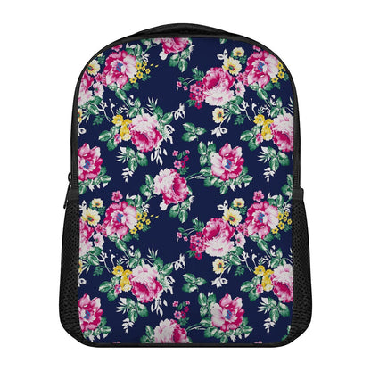 Vintage Blossom Floral Pattern Print Casual Backpack