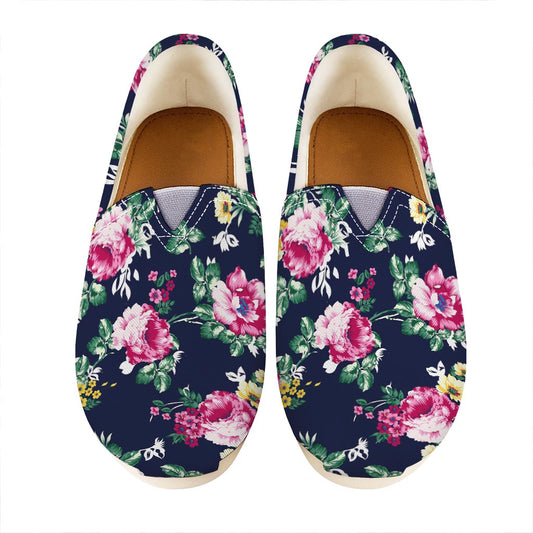Vintage Blossom Floral Pattern Print Casual Shoes