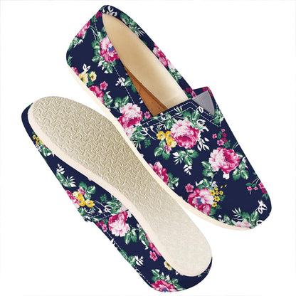 Vintage Blossom Floral Pattern Print Casual Shoes